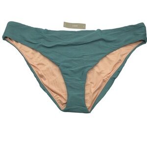 J Crew Ribbed High Waist Swim Bottoms S